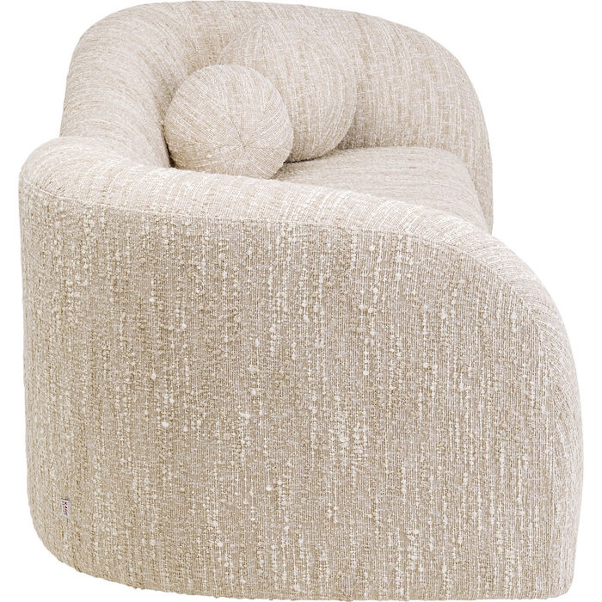 Canapé 2 places 201cm LIVIA Kare Design mélange creme