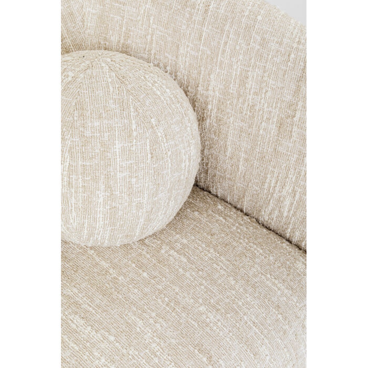 Canapé 2 places 201cm LIVIA Kare Design mélange creme