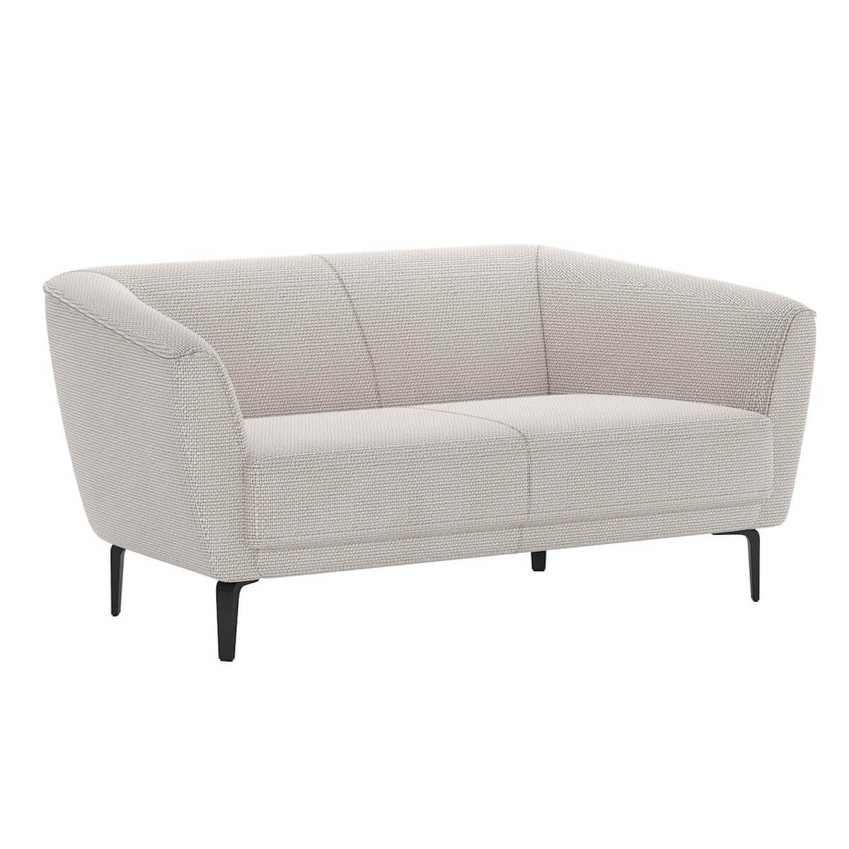 Canapé 2 places BROOKS Xooon tissu gr 02/VITO pebble