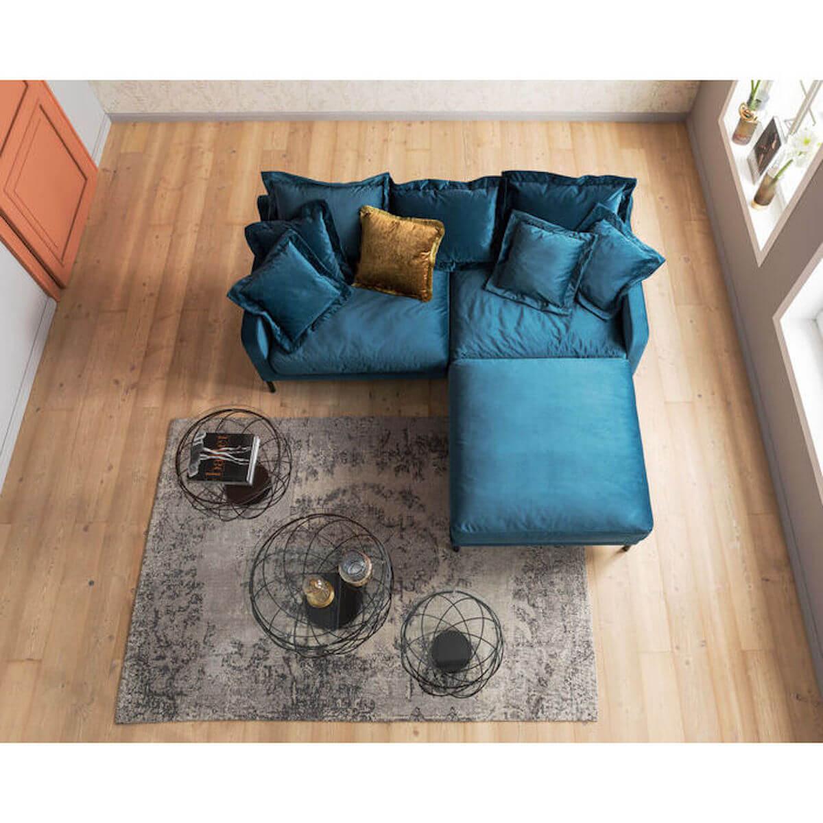 Canapé 2 places LULLABY Kare Design pétrole