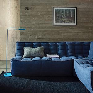 Canapé 2 places N701 Ethnicraft bleu