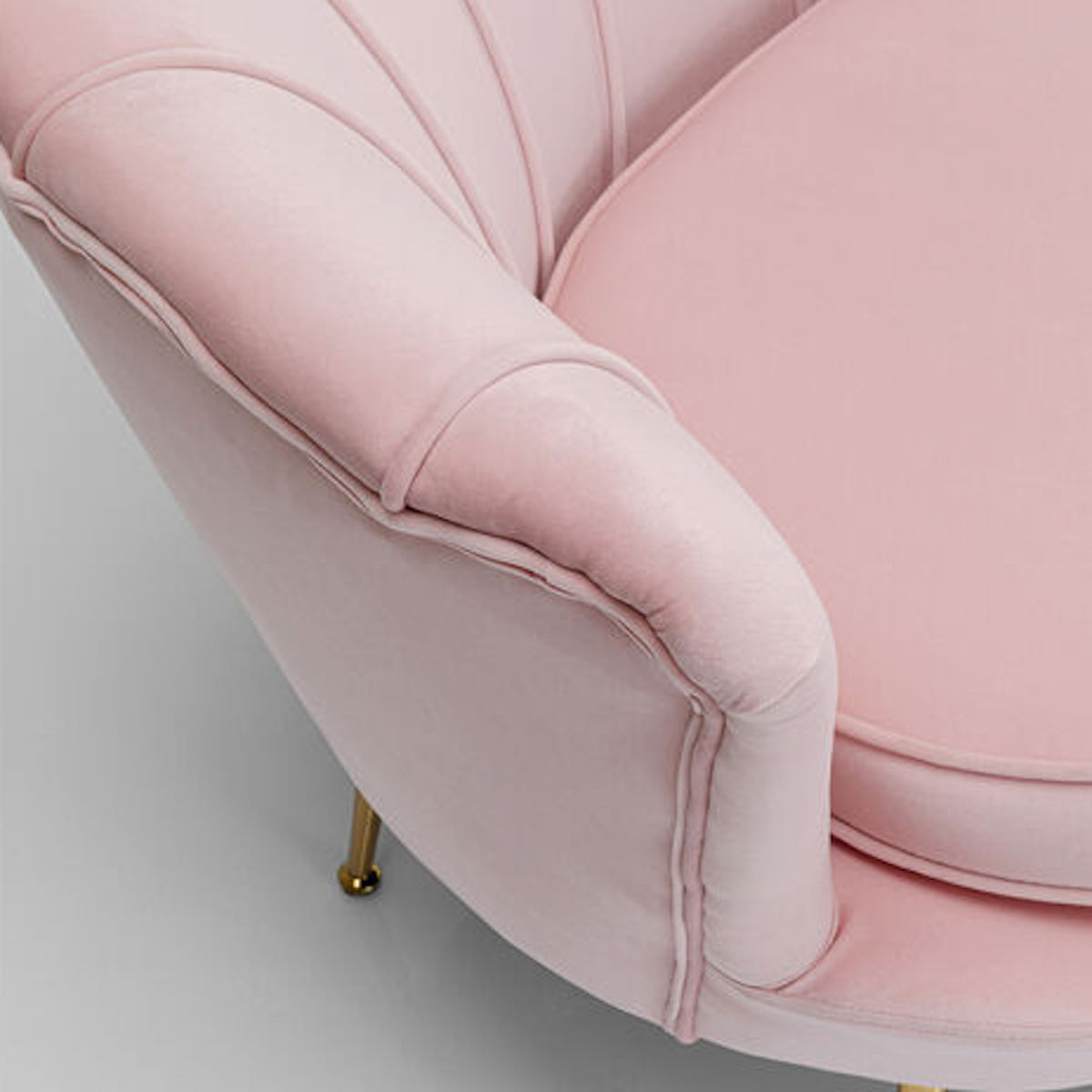 Canapé 2 places WATER LILY Kare Design doré rose