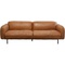 Canapé 228cm CALGARY Kare Design cuir marron