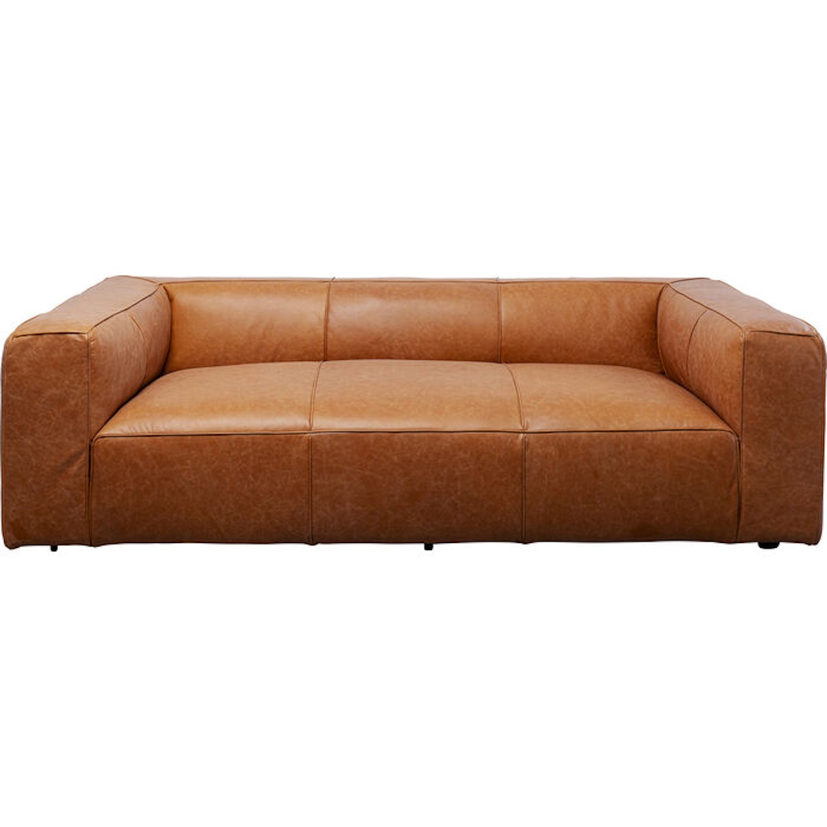 Canapé 3 places 220cm CUBETTO Kare Design marron clair