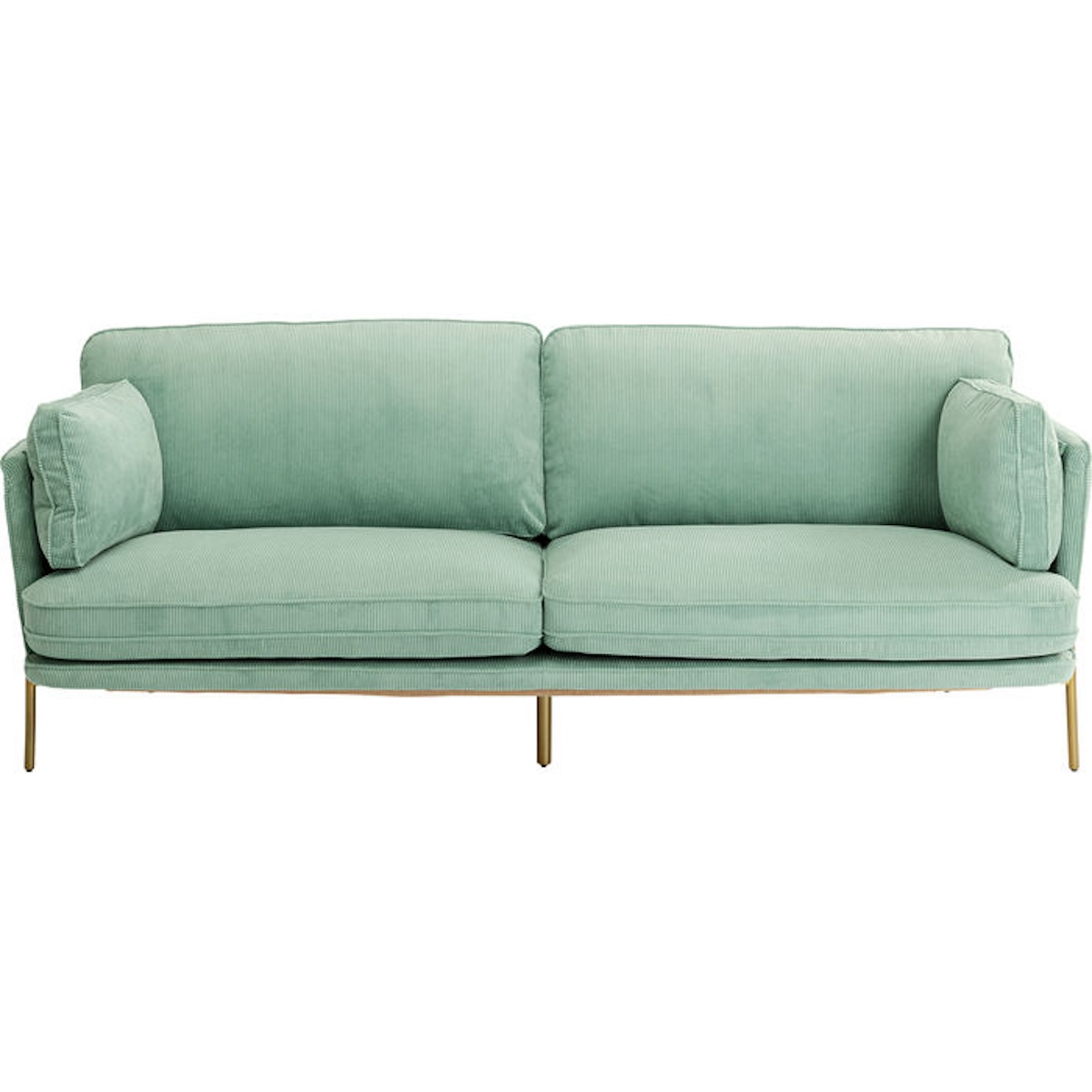 Canapé 3 places 221cm SHIRLY Kare Design vert menthe