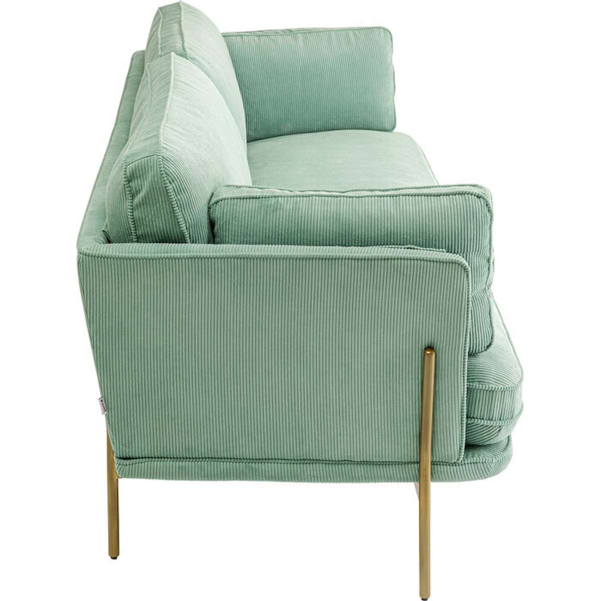 Canapé 3 places 221cm SHIRLY Kare Design vert menthe