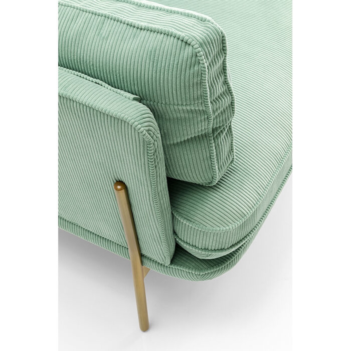 Canapé 3 places 221cm SHIRLY Kare Design vert menthe