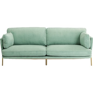 Canapé 3 places 221cm SHIRLY Kare Design vert menthe