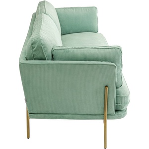 Canapé 3 places 221cm SHIRLY Kare Design vert menthe