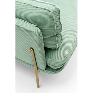 Canapé 3 places 221cm SHIRLY Kare Design vert menthe