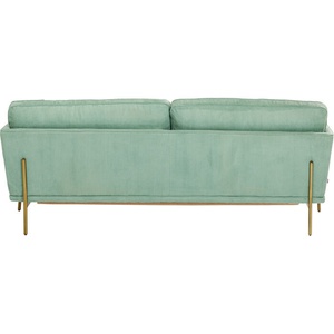 Canapé 3 places 221cm SHIRLY Kare Design vert menthe