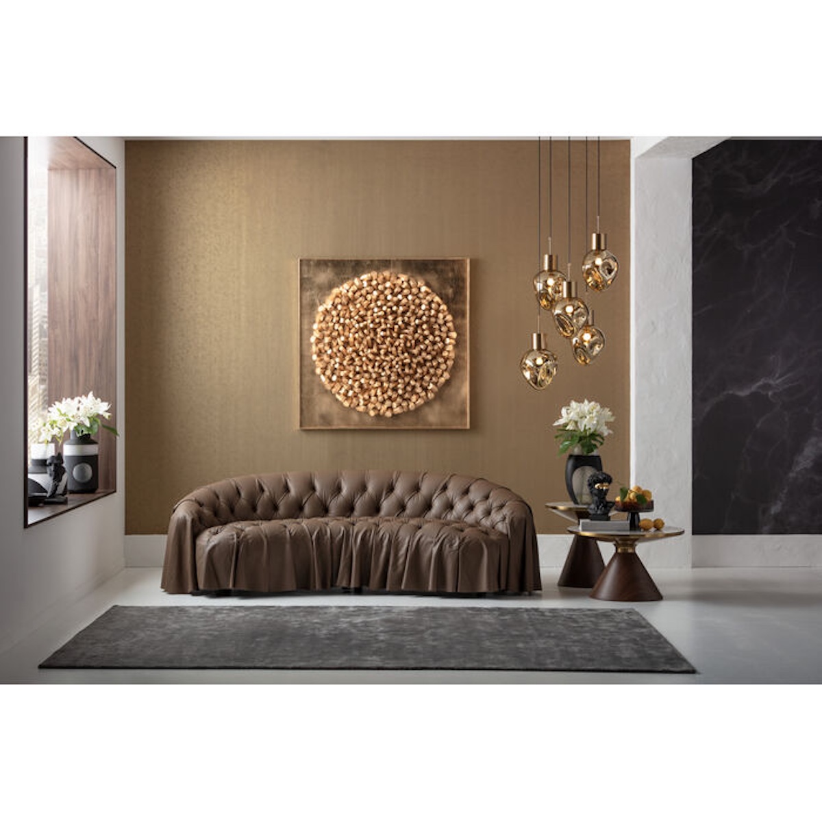 Canapé 3 places 226cm DRAPES Kae Design
