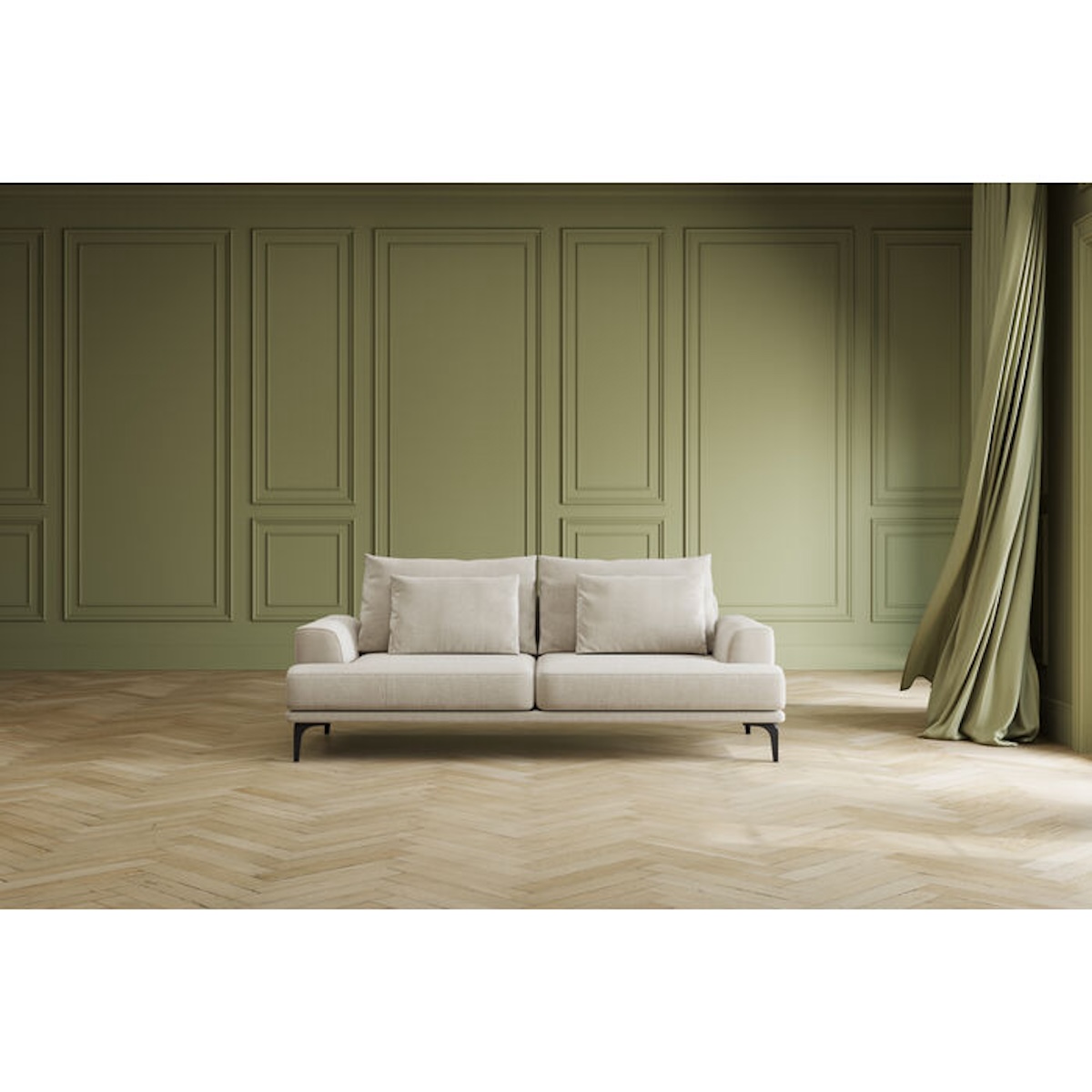 Canapé 3 places 227cm NAPOLI Kare Design crème