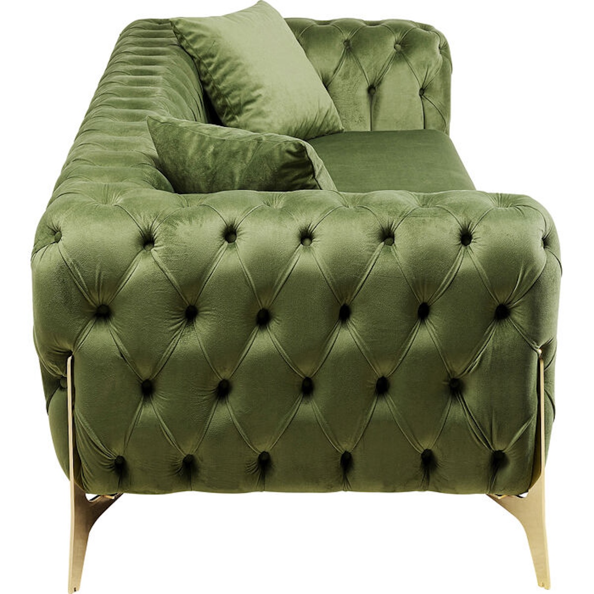 Canapé 3 places 240cm BELLISSIMA Kare Design velours vert