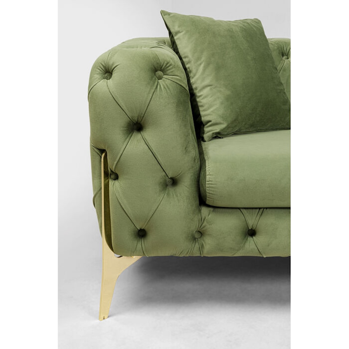 Canapé 3 places 240cm BELLISSIMA Kare Design velours vert