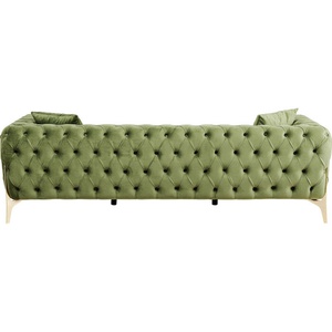 Canapé 3 places 240cm BELLISSIMA Kare Design velours vert