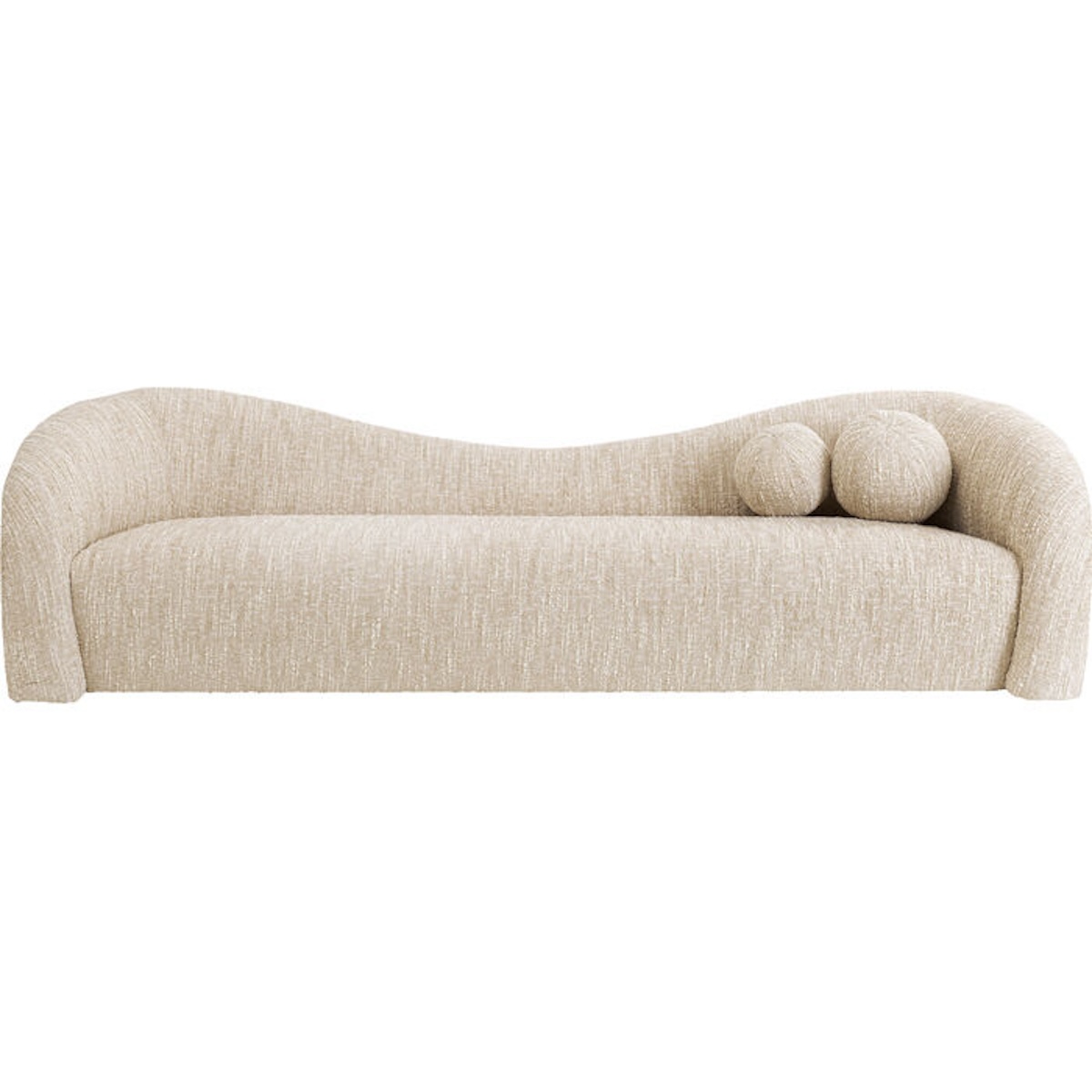 Canapé 3 places 261cm LIVIA Kare Design mélange creme