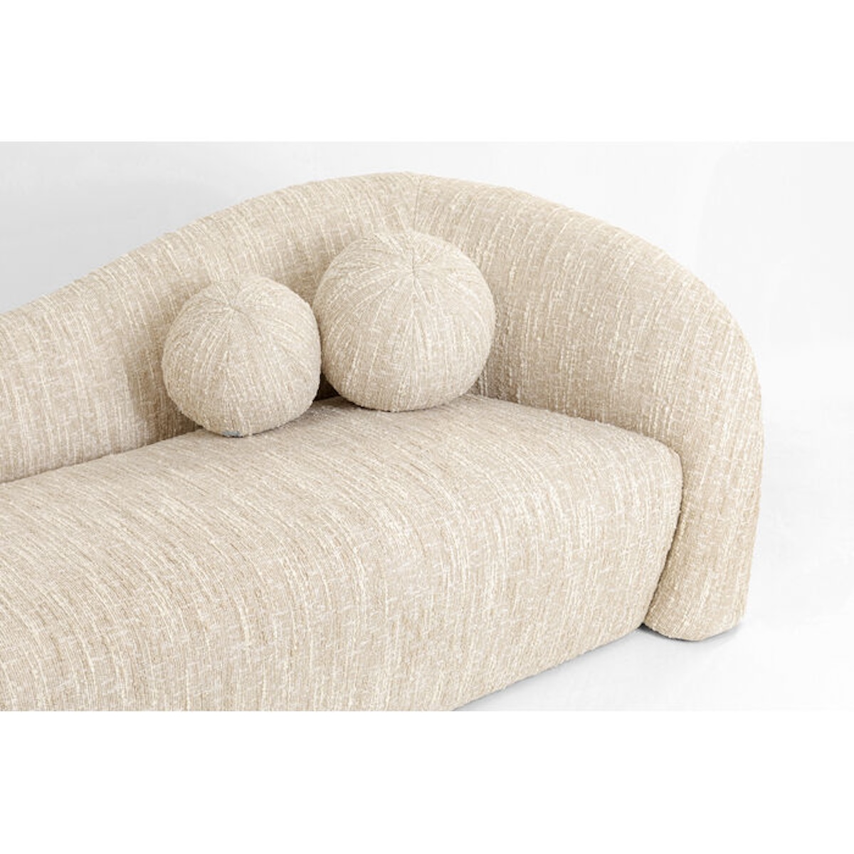 Canapé 3 places 261cm LIVIA Kare Design mélange creme