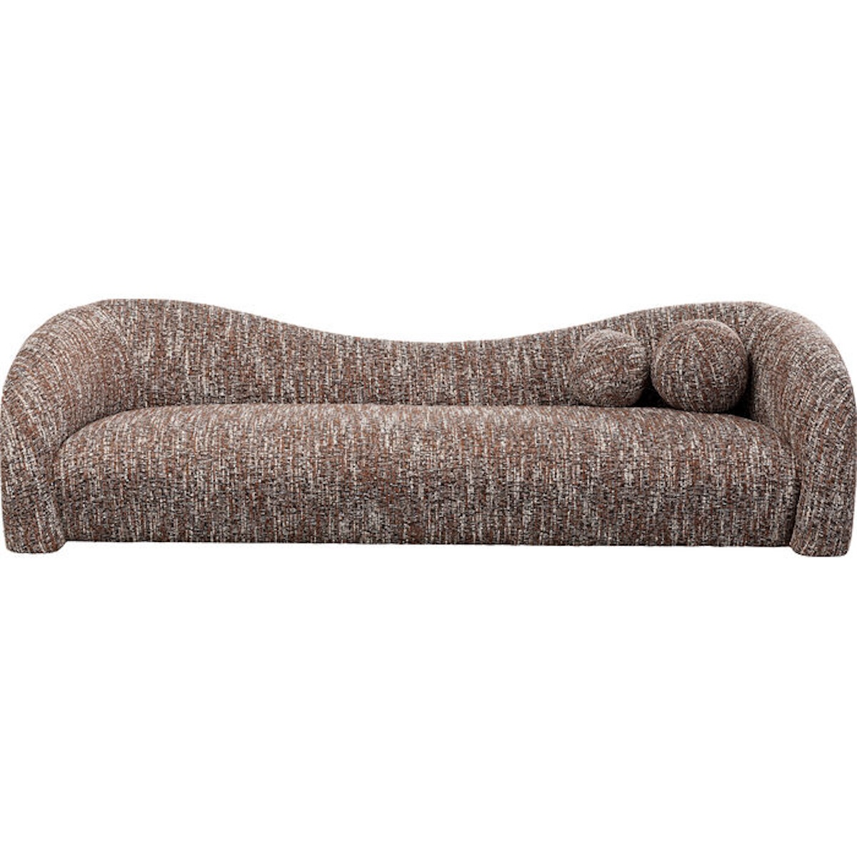 Canapé 3 places 261cm LIVIA Kare Design mélange marron