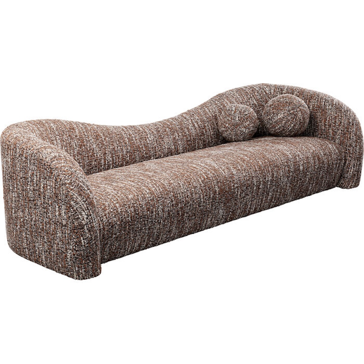 Canapé 3 places 261cm LIVIA Kare Design mélange marron
