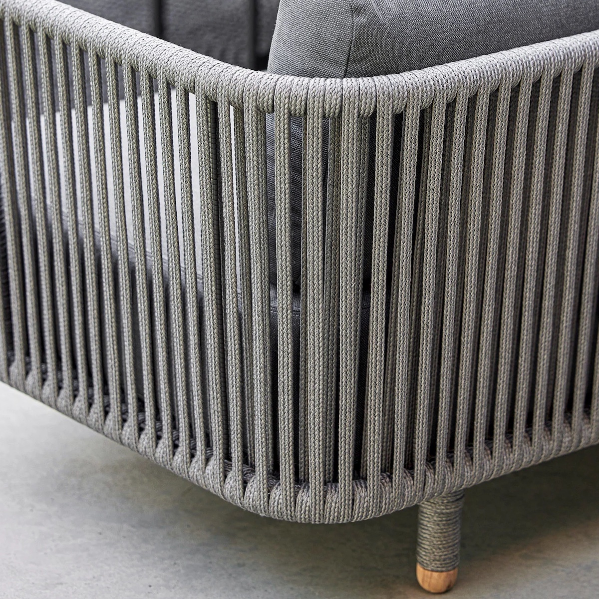 Canapé 3 places MOMENTS Cane-line gris