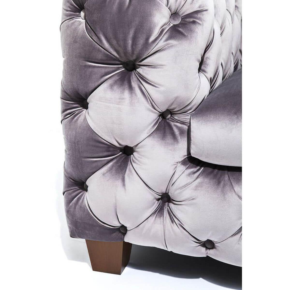 Canapé 3 places MY DESIRE Kare Design velvet gris