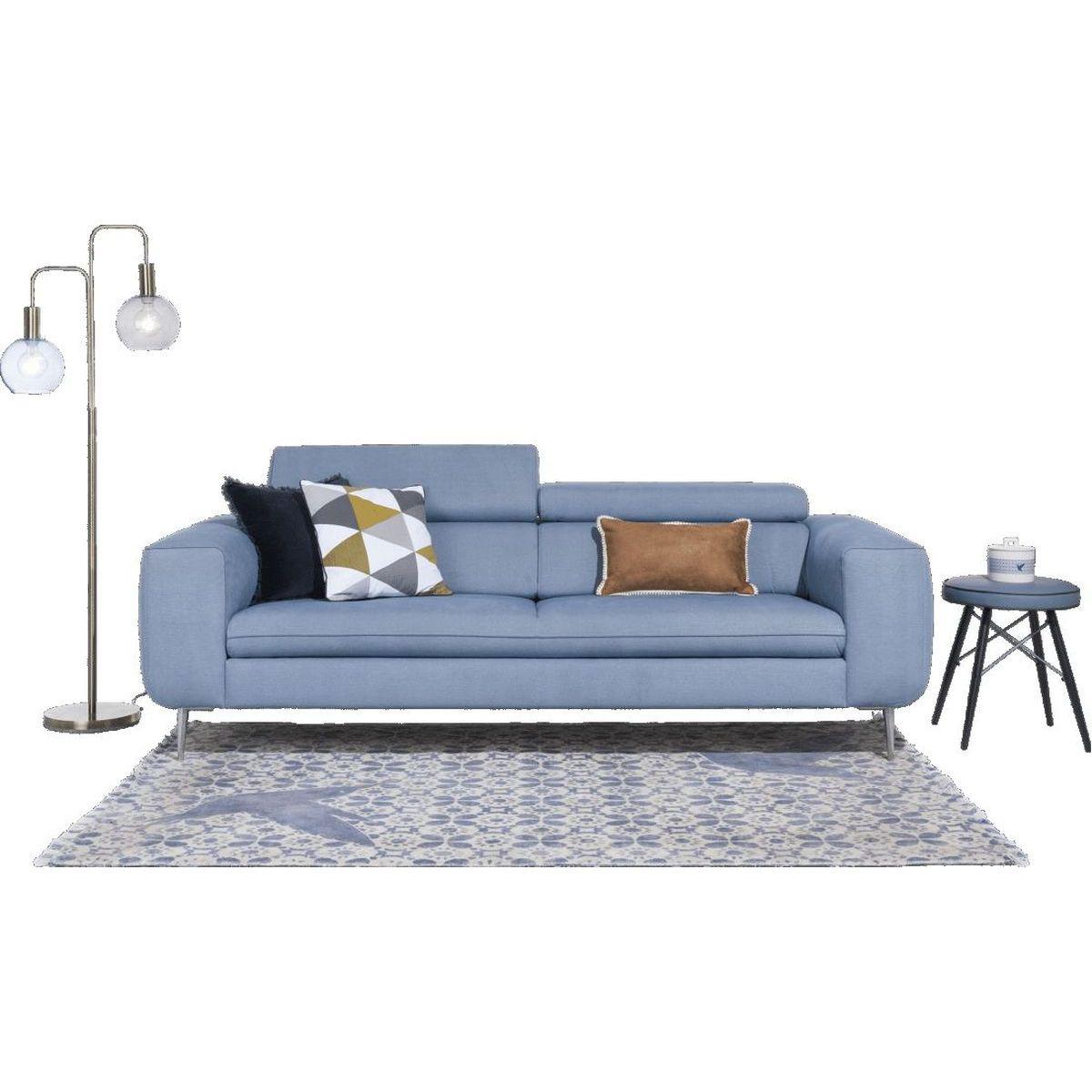 Canapé 3 places TALISMAN Xooon bleu clair miami