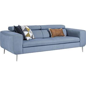 Canapé 3 places TALISMAN Xooon bleu clair miami