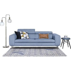 Canapé 3 places TALISMAN Xooon bleu clair miami