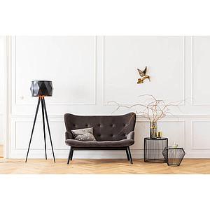 Canapé BLACK VICKY Kare Design velours gris