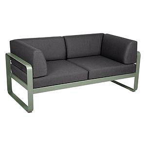 Canapé Club 2 places BELLEVIE Fermob cactus-gris graphite