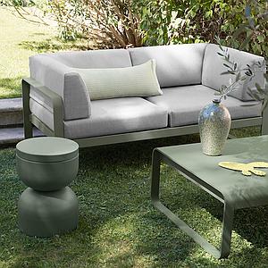 Canapé Club 2 places BELLEVIE Fermob cactus-gris graphite