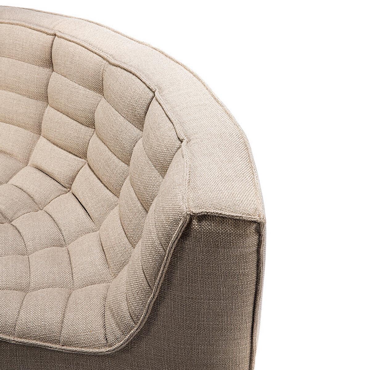 Canapé coin rond N701 Ethnicraft beige