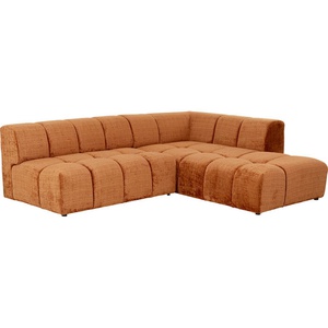 Canapé d'angle 265cm BELAMI Kare Design  rouille droite