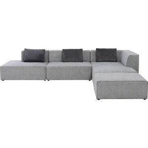 Canapé d'angle à droite INFINITY ATLANTA Kare Design gris 
