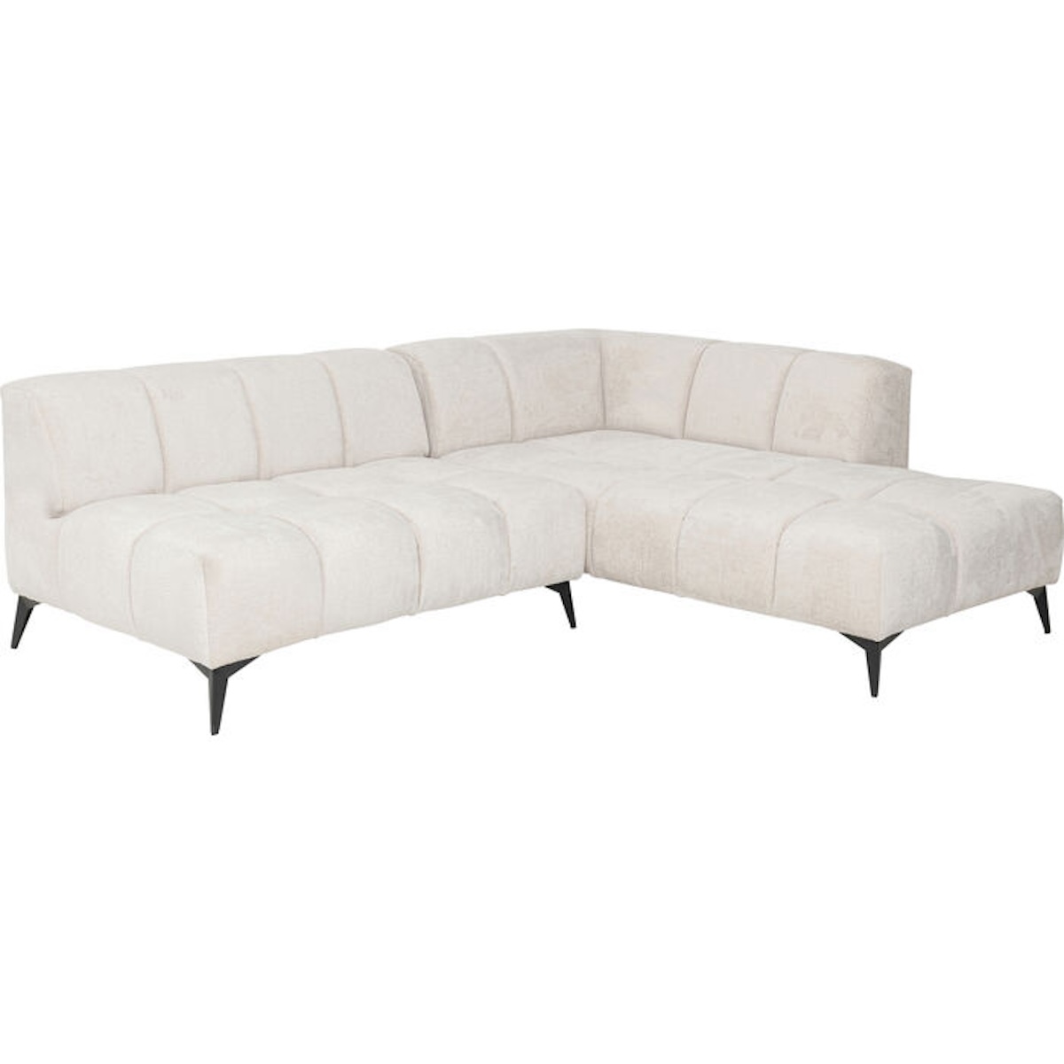Canapé d'angle droite 250cm NIA Kare Design crème