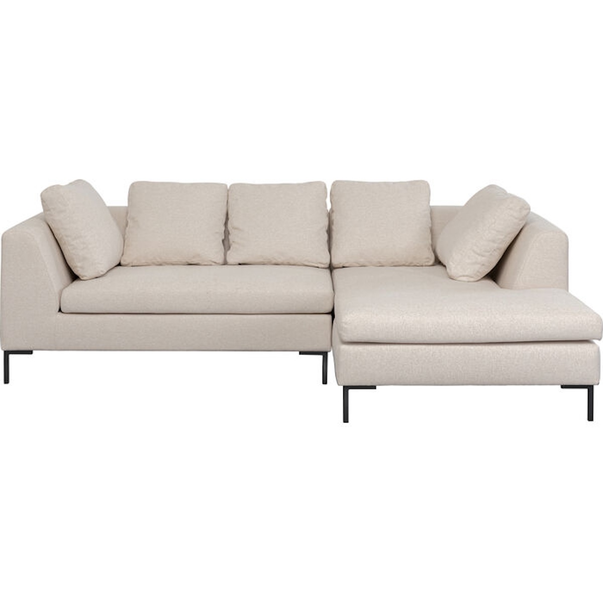Canapé d'angle droite 250x167cm GIANNI Kare Design crème