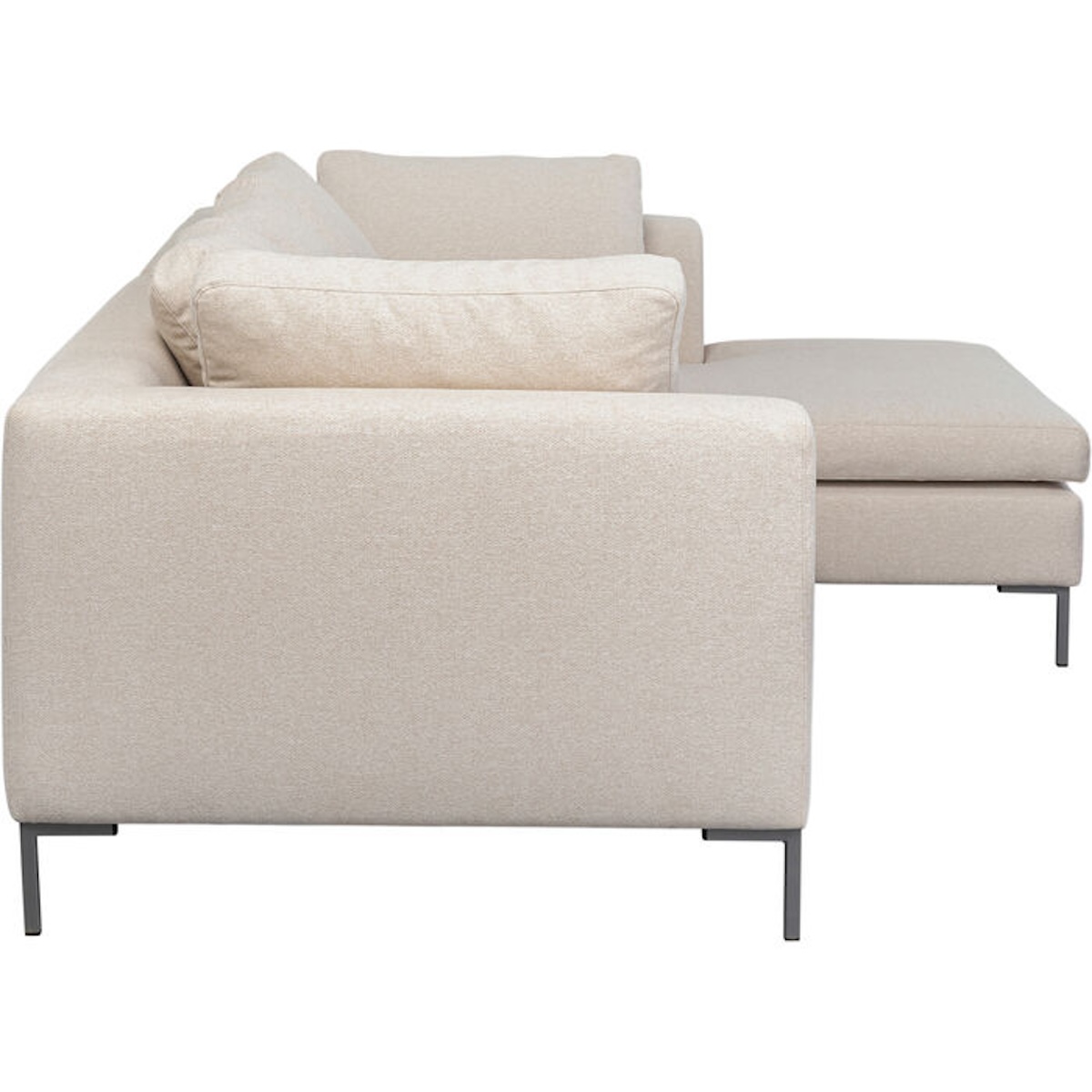 Canapé d'angle droite 250x167cm GIANNI Kare Design crème
