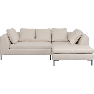 Canapé d'angle droite 250x167cm GIANNI Kare Design crème