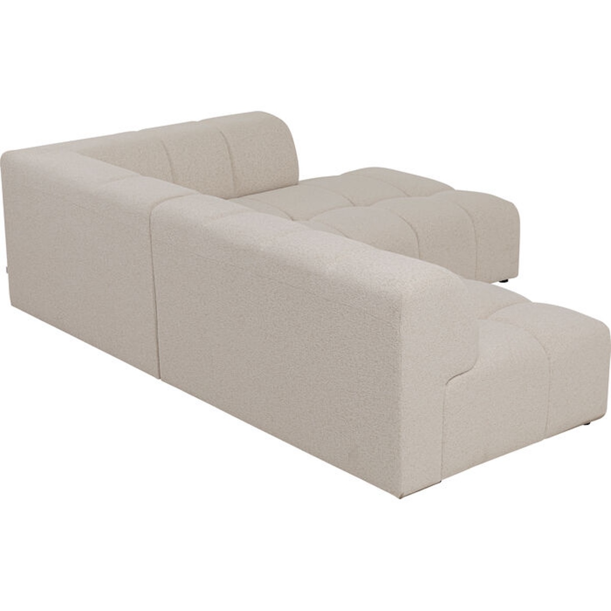 Canapé d'angle droite 265cm BELAMI Kare Design crème