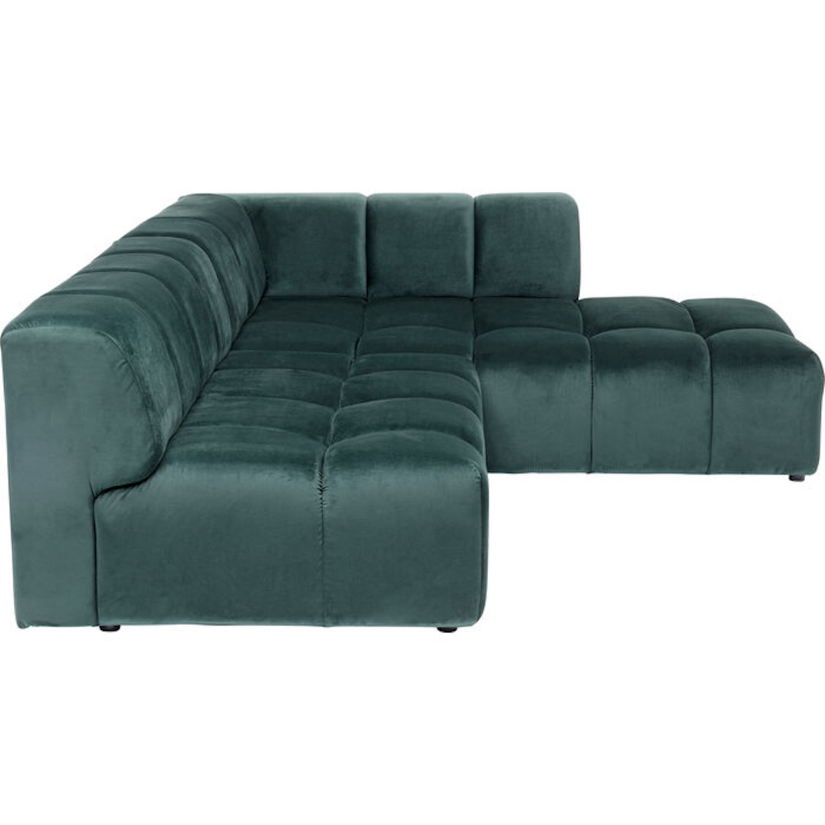 Canapé d'angle droite 265cm BELAMI Kare Design vert foncé