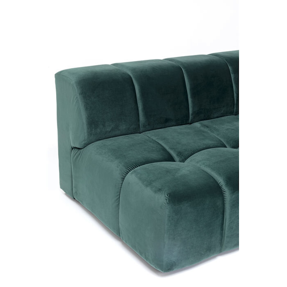 Canapé d'angle droite 265cm BELAMI Kare Design vert foncé