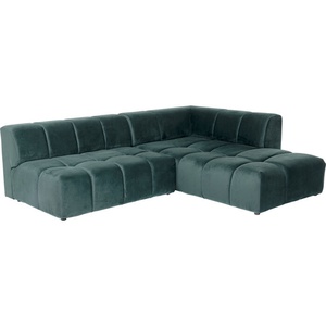 Canapé d'angle droite 265cm BELAMI Kare Design vert foncé