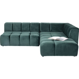 Canapé d'angle droite 265cm BELAMI Kare Design vert foncé