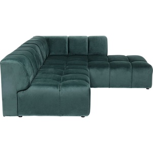 Canapé d'angle droite 265cm BELAMI Kare Design vert foncé
