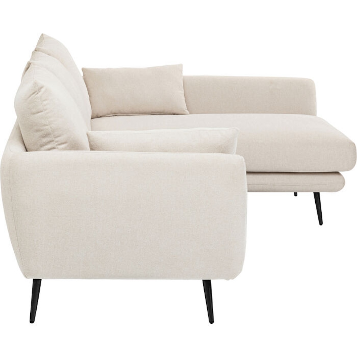 Canapé d'angle droite 275cm AMALFI Kare Design crème