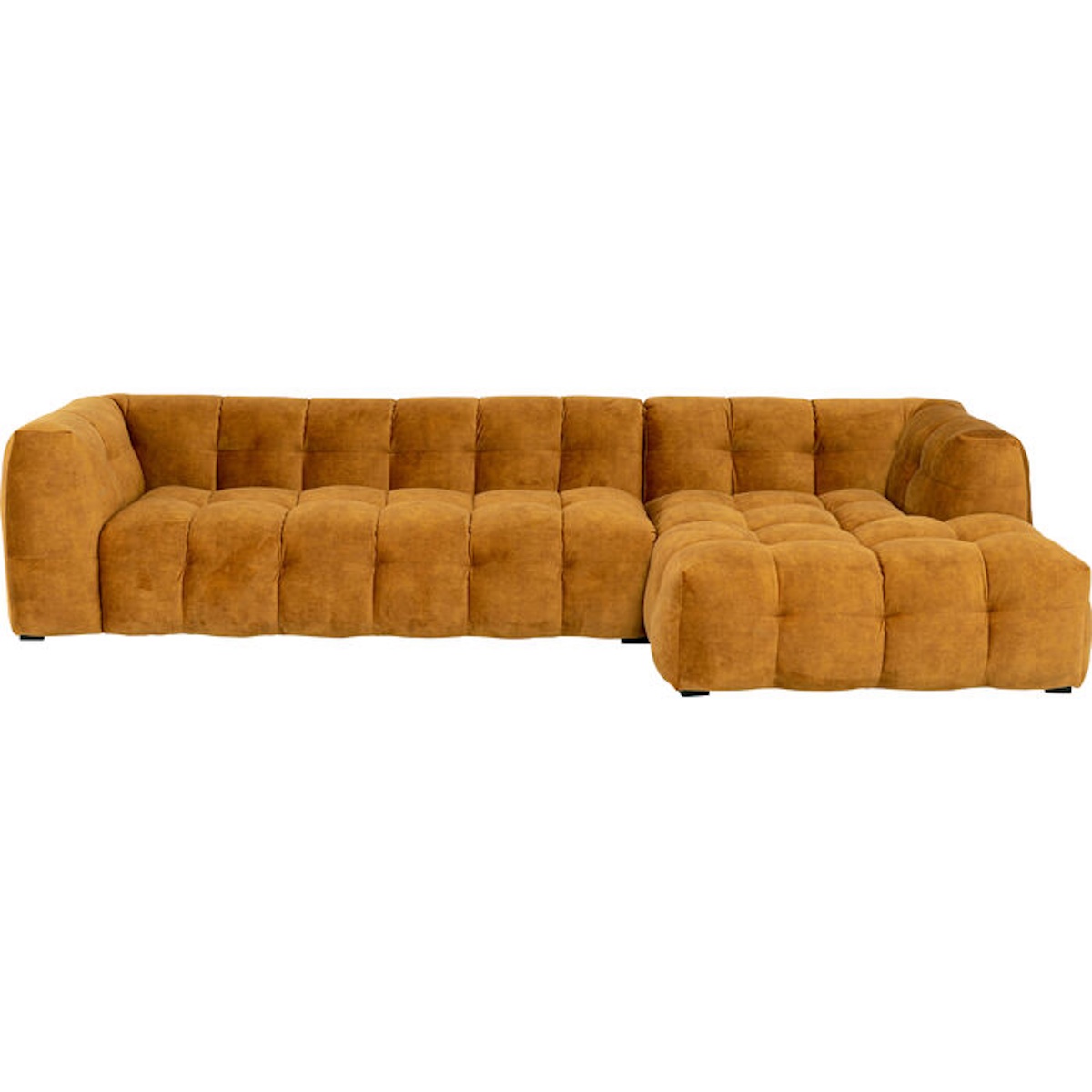 Canapé d'angle droite 320cm SALAMANCA Kare Design brun doré