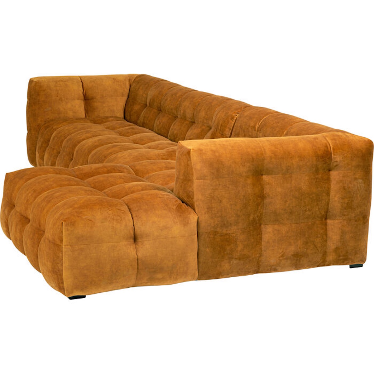 Canapé d'angle droite 320cm SALAMANCA Kare Design brun doré