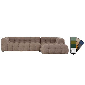 Canapé d'angle droite 320cm SALAMANCA Kare Design Marron clair