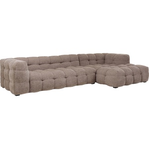 Canapé d'angle droite 320cm SALAMANCA Kare Design Marron clair